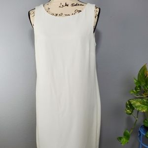 Trina Turk ivory sol flyaway back shift dress